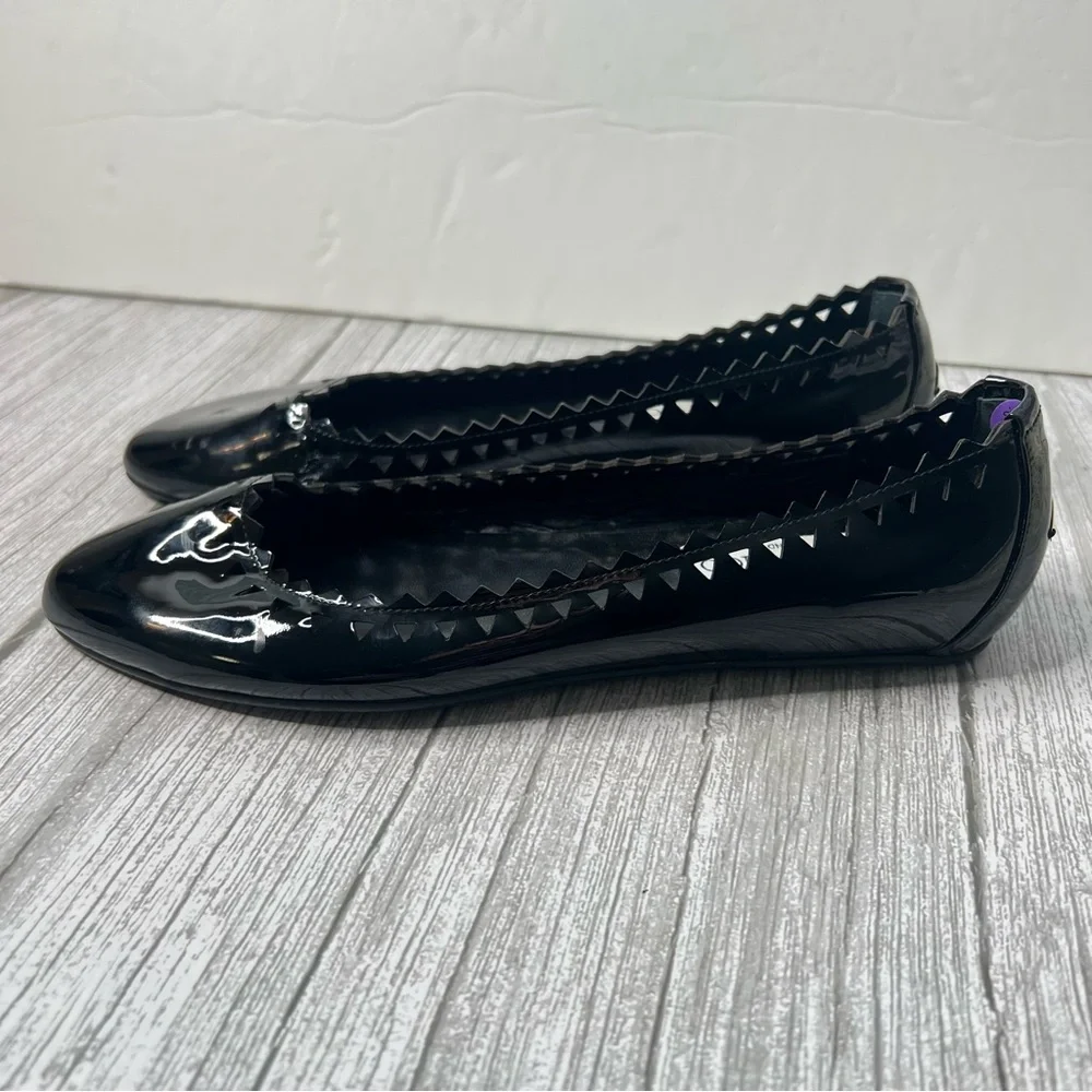 Jimmy Choo Black Patent Leather Flats - Picture 2 of 7